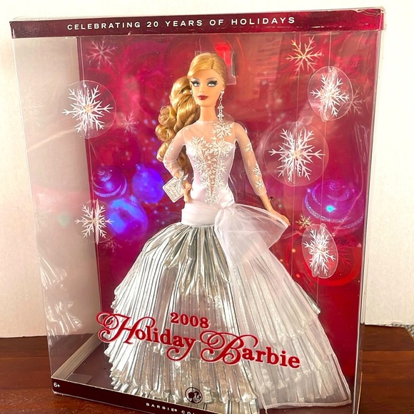 2008 Holiday Barbie 20th Anniversary Edition NIB Mint Condition - Picture 1 of 10